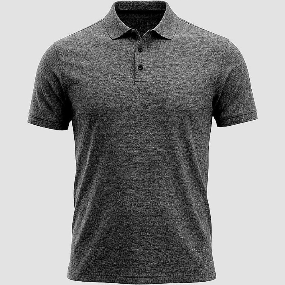 Lululemon Polo Shirt Mens M Evolution Heathered Charcoal Gray Performance EUC